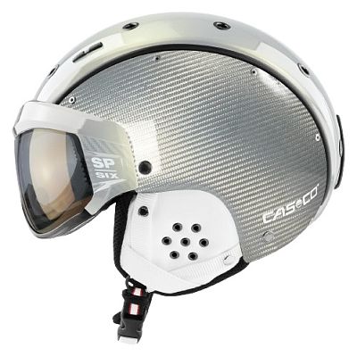 Превью Шлем горнолыжный Шлем горнолыжный CASCO SP-6 Visor Limited Carbon Color Shift Silber (07.2597)